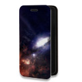 Дизайнерский горизонтальный чехол-книжка для Iphone 7 Plus / 8 Plus Галактика