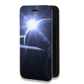 Дизайнерский горизонтальный чехол-книжка для Iphone 13 Pro Галактика