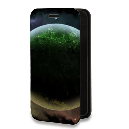 Дизайнерский горизонтальный чехол-книжка для Huawei Honor 8X Max Галактика
