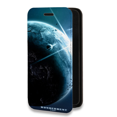 Дизайнерский горизонтальный чехол-книжка для Huawei Honor 50 Земля
