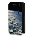 Дизайнерский горизонтальный чехол-книжка для Iphone 7 Земля