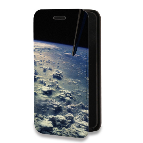 Дизайнерский горизонтальный чехол-книжка для Iphone Xr Земля