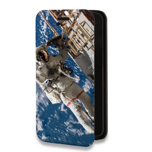 Дизайнерский горизонтальный чехол-книжка для Google Pixel 6 Космонавт