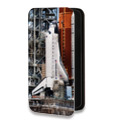 Дизайнерский горизонтальный чехол-книжка для Iphone 14 Pro Max Космодром