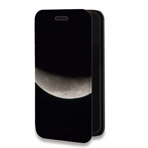 Дизайнерский горизонтальный чехол-книжка для Realme Narzo 30 5G Луна