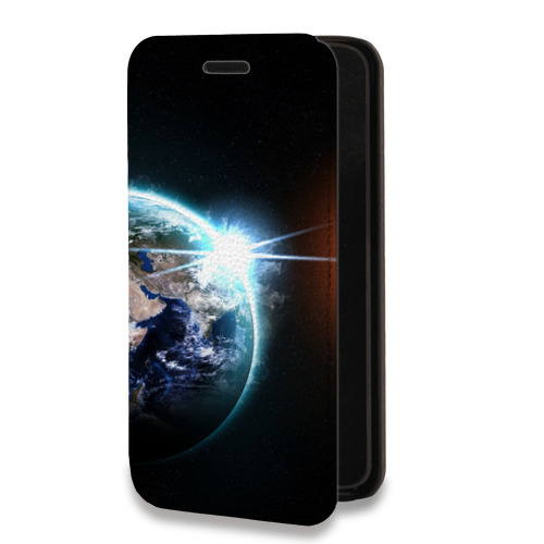 Дизайнерский горизонтальный чехол-книжка для Iphone 7 Plus / 8 Plus Астероид