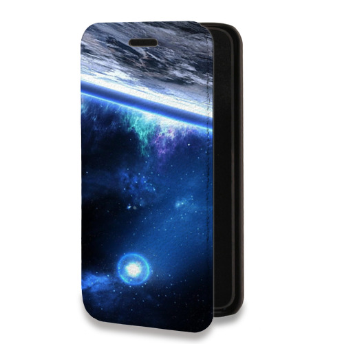 Дизайнерский горизонтальный чехол-книжка для Samsung Galaxy S20 FE Орбита