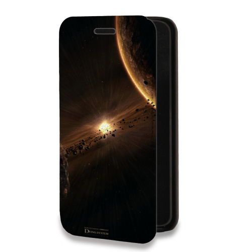 Дизайнерский горизонтальный чехол-книжка для Iphone 7 Планеты