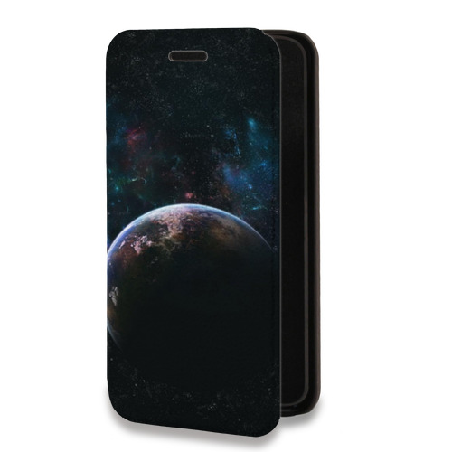 Дизайнерский горизонтальный чехол-книжка для Samsung Galaxy A52 Планеты