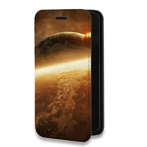 Дизайнерский горизонтальный чехол-книжка для Samsung Galaxy A50 Планеты