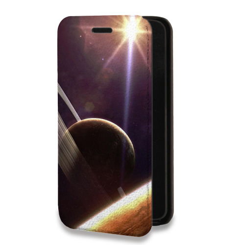 Дизайнерский горизонтальный чехол-книжка для Iphone 12 Pro Планеты