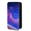 Дизайнерский горизонтальный чехол-книжка для Samsung Galaxy A52 Планеты