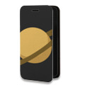 Дизайнерский горизонтальный чехол-книжка для Iphone 11 Сатурн