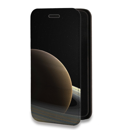 Дизайнерский горизонтальный чехол-книжка для Realme 7 Pro Сатурн