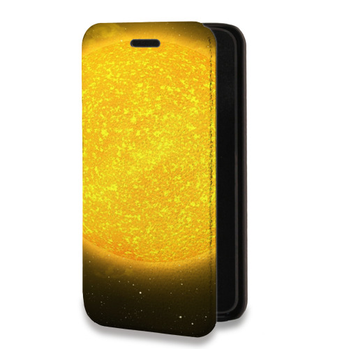Дизайнерский горизонтальный чехол-книжка для Iphone 14 Солнце