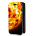 Дизайнерский горизонтальный чехол-книжка для Iphone 11 Pro Солнце