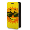 Дизайнерский горизонтальный чехол-книжка для Iphone Xs Max Солнце