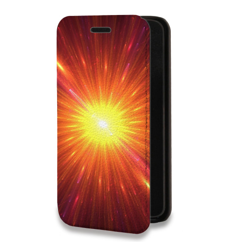 Дизайнерский горизонтальный чехол-книжка для Nokia 7 Солнце