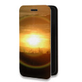 Дизайнерский горизонтальный чехол-книжка для Samsung Galaxy A30 Солнце