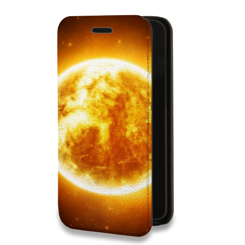 Дизайнерский горизонтальный чехол-книжка для Samsung Galaxy A51 Солнце