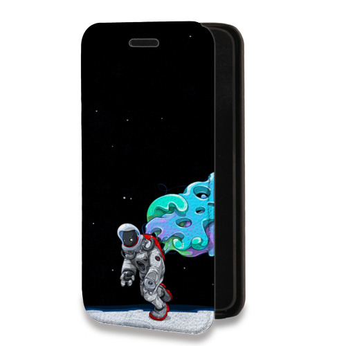 Дизайнерский горизонтальный чехол-книжка для Samsung Galaxy S20 FE Космонавт