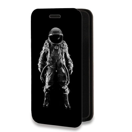 Дизайнерский горизонтальный чехол-книжка для Iphone 14 Pro Max Космонавт