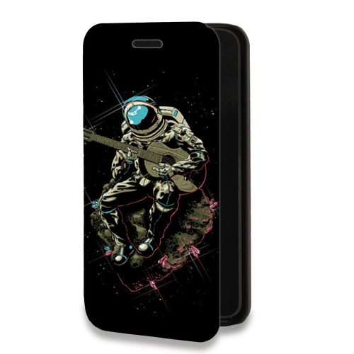 Дизайнерский горизонтальный чехол-книжка для Nokia 7 Космонавт