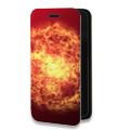 Дизайнерский горизонтальный чехол-книжка для Samsung Galaxy M31 Солнце
