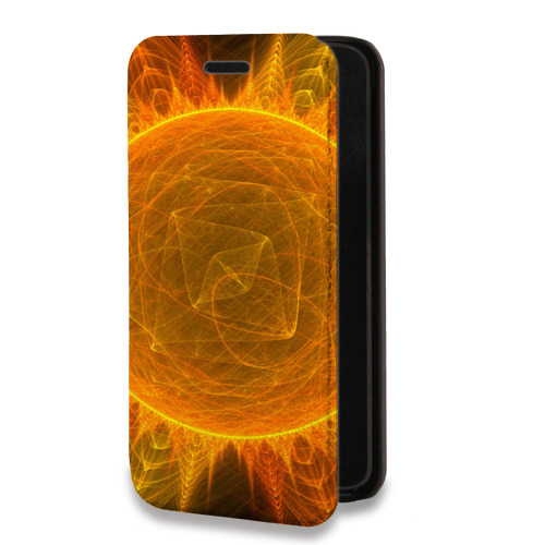 Дизайнерский горизонтальный чехол-книжка для Iphone 14 Pro Max Солнце