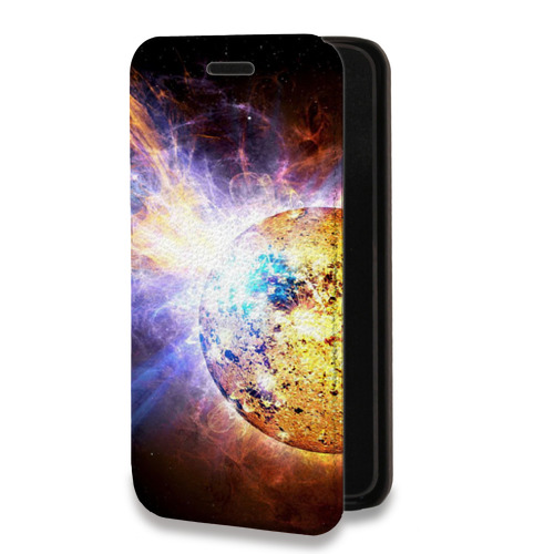 Дизайнерский горизонтальный чехол-книжка для Samsung Galaxy S10 Солнце