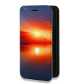 Дизайнерский горизонтальный чехол-книжка для Huawei Honor 10i Солнце