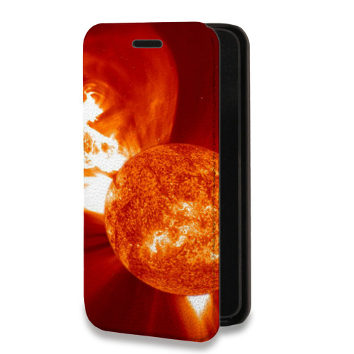 Дизайнерский горизонтальный чехол-книжка для Iphone 11 Солнце
