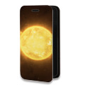 Дизайнерский горизонтальный чехол-книжка для Realme C35 Солнце
