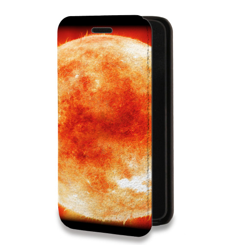 Дизайнерский горизонтальный чехол-книжка для Samsung Galaxy M31 Солнце