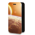 Дизайнерский горизонтальный чехол-книжка для Iphone 13 Pro Max Солнце