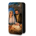 Дизайнерский горизонтальный чехол-книжка для Nokia 7 Рождество Христово