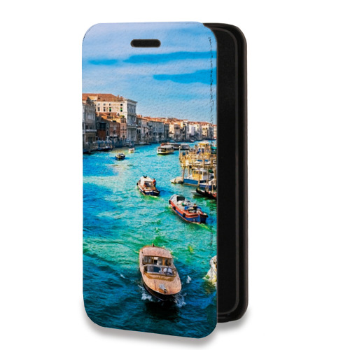 Дизайнерский горизонтальный чехол-книжка для Samsung Galaxy A52 Венеция