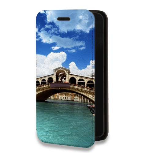 Дизайнерский горизонтальный чехол-книжка для Iphone 7 Plus / 8 Plus Венеция
