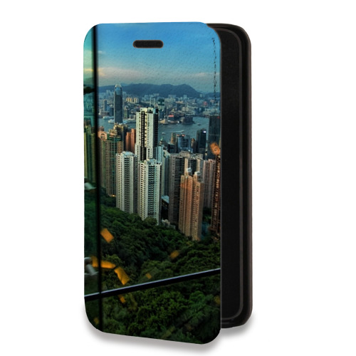 Дизайнерский горизонтальный чехол-книжка для Nokia X10 Гонконг