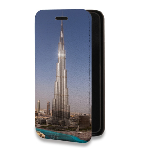Дизайнерский горизонтальный чехол-книжка для Iphone 7 Дубаи