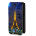 Дизайнерский горизонтальный чехол-книжка для Huawei P40 Lite E Париж