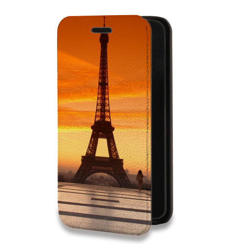 Дизайнерский горизонтальный чехол-книжка для Motorola Moto E7 Plus Париж