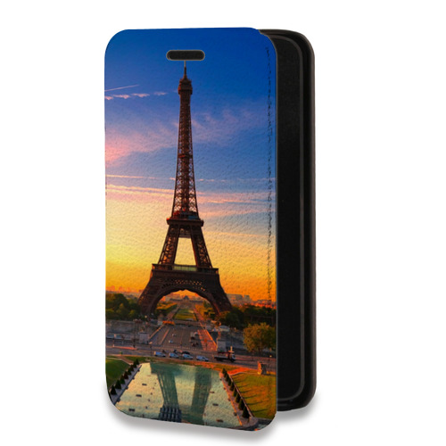Дизайнерский горизонтальный чехол-книжка для Realme C35 Париж