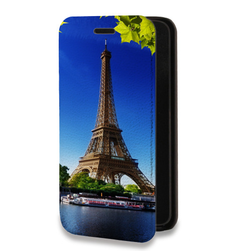 Дизайнерский горизонтальный чехол-книжка для Samsung Galaxy A32 Париж