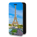 Дизайнерский горизонтальный чехол-книжка для Iphone 14 Pro Max Париж