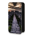 Дизайнерский горизонтальный чехол-книжка для Iphone 7 Plus / 8 Plus Париж