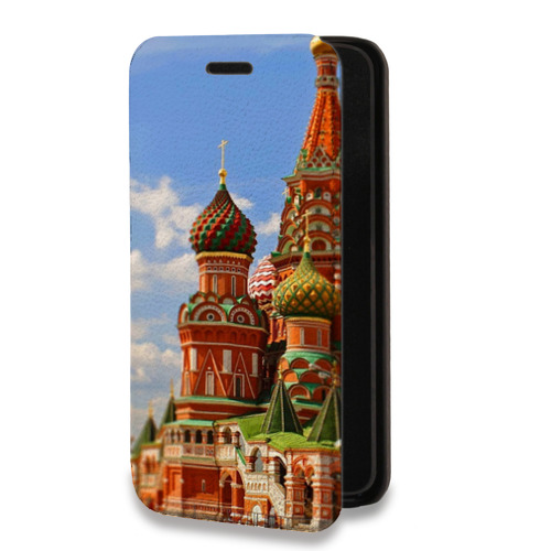 Дизайнерский горизонтальный чехол-книжка для Iphone 14 Plus Москва