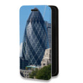 Дизайнерский горизонтальный чехол-книжка для Huawei Honor 50 Lite Лондон