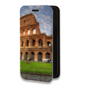 Дизайнерский горизонтальный чехол-книжка для Iphone 7 Plus / 8 Plus Рим