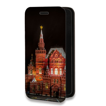 Дизайнерский горизонтальный чехол-книжка для Huawei Honor 30S Москва (на заказ)